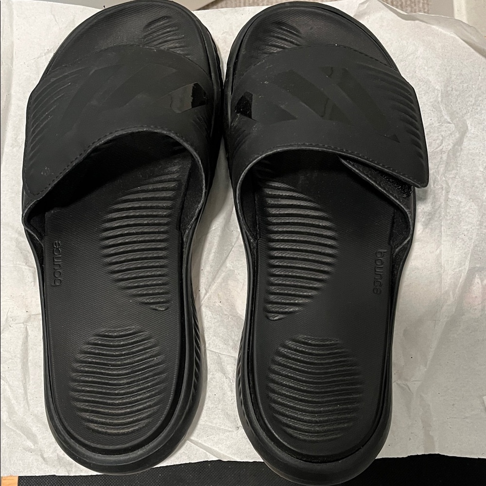 adidas Black Slide Sandals NWOT